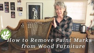 Furniture Repair - How to Remove Paint Marks from Wood Furniture