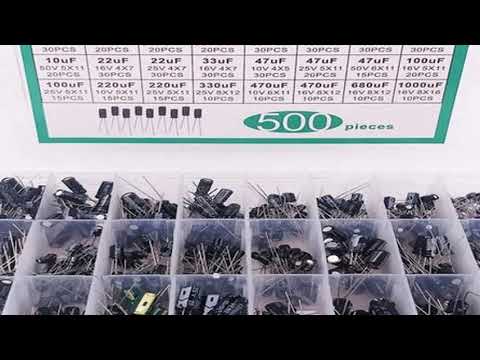 SALE 500PCS Electrolytic Capacitor Mixed DIP Electrolyte Capacitors 10V 16V 25V 50V Electronic Kit