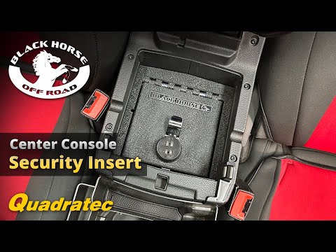 Black Horse Off Road Center Console Security Insert for Jeep Wrangler JL & Gladiator JT