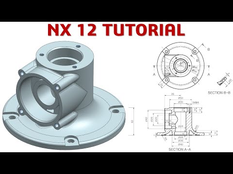 NX 12 Tutorial #70 | 3D Model Basic Beginners