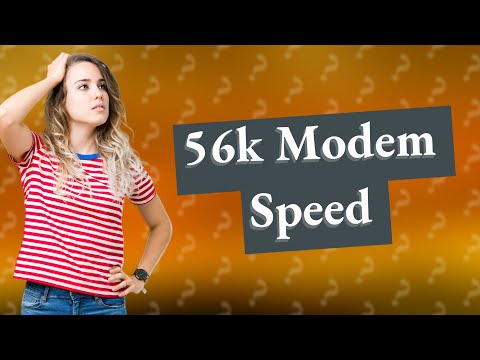 How fast is a 56k modem?