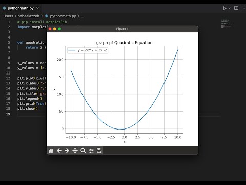 Python Math Plotting Quadratic Equations With Matplotlib