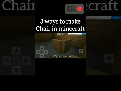 "Secret Tips for EPIC Minecraft Chair Build!!" #tutorial #minecraft