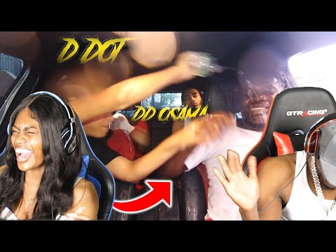 NOTICUZ PRESS DD OSAMA x SUGARHILLDDOT *PLAYING KAY FLOCK MUSIC IN FRONT OF THEM