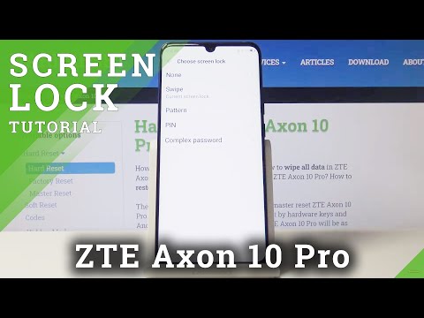 How to Change Lock Method in ZTE Axon 10 Pro – Switch Protection Type