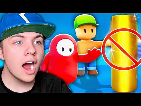 FALL GUYS vs STUMBLE GUYS But We Can't Touch GOLD!