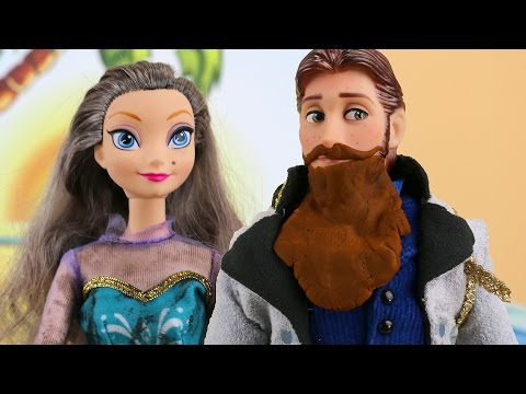 Frozen Anna y Elsa le Dicen Adiós a Hans y a La Prima Mala Asle. AventurasJuguetes Video