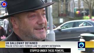 ✈️ George Galloway Detained by Armed Police – A Shocking Attack on Free Speech | Press TV