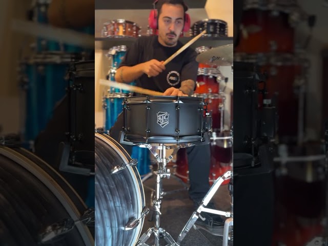 Caixa SJC Alpha 14x6,5 Black Steel ALBK226514TCH | 100% Batera