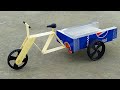 Make A Cargo Cycle Rickshaw With Pepsi Cans Electric Rickshaw DIY At Home