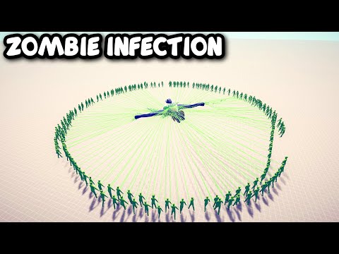 EVERY UNITS TURN INTO ZOMBIE - 100 HARPOON ZOMBIES Vs EVERY UNITS + MOD UNITS - TABS