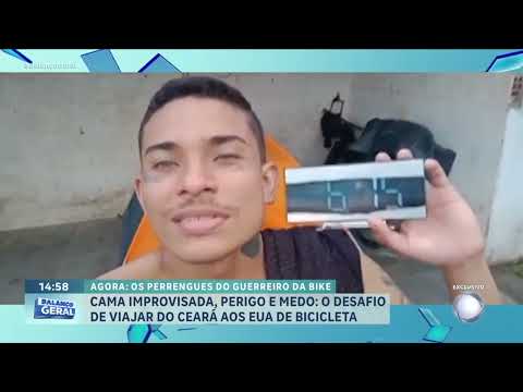 Jovem pedala de Fortaleza aos Estados Unidos em busca de uma vida melhor
