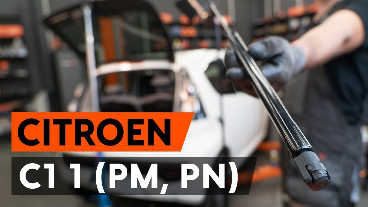 Πώς να αλλάξετε αμορτισέρ πορτ μπαγκαζ σε Citroen C1 1 PM PN - Οδηγίες αντικατάστασης