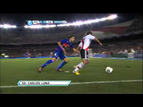 Gol de Luna. River 1 - Tigre 1. Fecha 3. Torneo Final 2013. Fútbol Para Todos