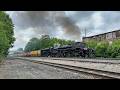 The World's Largest Steam Engine! UP Big Boy No. 4014 Departing Sayre, NY On NS Southern Tier