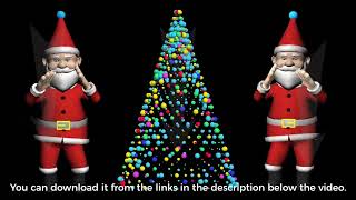 Santa Claus Christmas 3D animation Santa dancing C