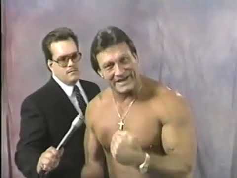 Paul Orndorff cuts a promo on Hazard, coal miners, little kids & Dixie Dy-No-Mite - 11/14/1992 - SMW