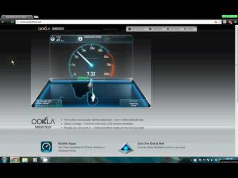 SLT 8Mbps connection speed test