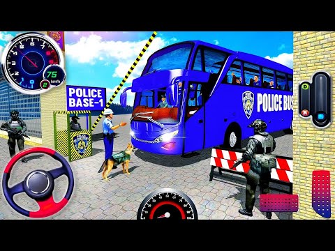 US Police Bus Driving NEW Simulator - Off Road Transport Duty Driver 3D - Android GamePlay