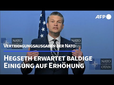 Hegseth: Nato "sehr nah" an Konsens zu Fünf-Prozent-Ziel | AFP