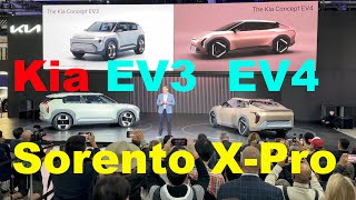 Kia  EV3, EV4 & New Sorento Revealed at LA Auto Show