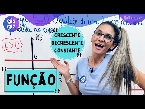 FUNÇÃO CRESCENTE, DECRESCENTE E CONSTANTE \Prof. Gis/ - AULA 9