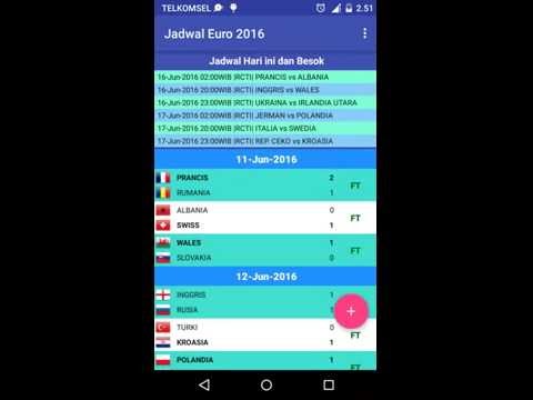 Jadwal Euro 2016 Video