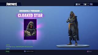buying the cloaked star skin fortnite battle royale - cloaked star fortnite save the world