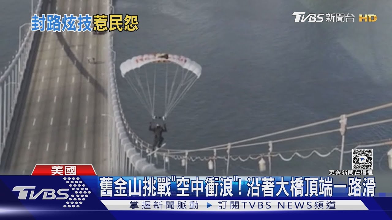 舊金山海灣大橋上「空中衝浪」!　為挑戰封路引發民怨