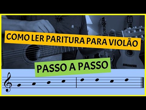 PARTITURA PARA VIOLÃO - LEITURA FÁCIL PARA INICIANTES