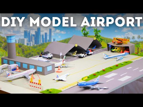 How To Build an EASY Model Airport Using Paper & Household Tools