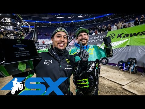 AMAスーパークロス 2022 Rd7 ミネアポリス（US Bankスタジアム）East 450SXクラスのハイライト動画