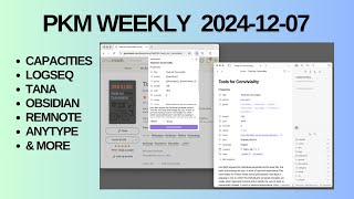 PKM (Personal Knowledge Management) Weekly Update - 2024-12-07