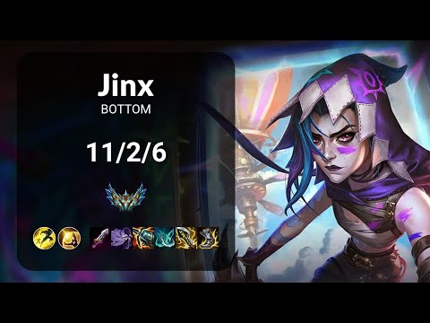 Jinx vs Aphelios BOTTOM - KR CHALLENGER Patch 14.24