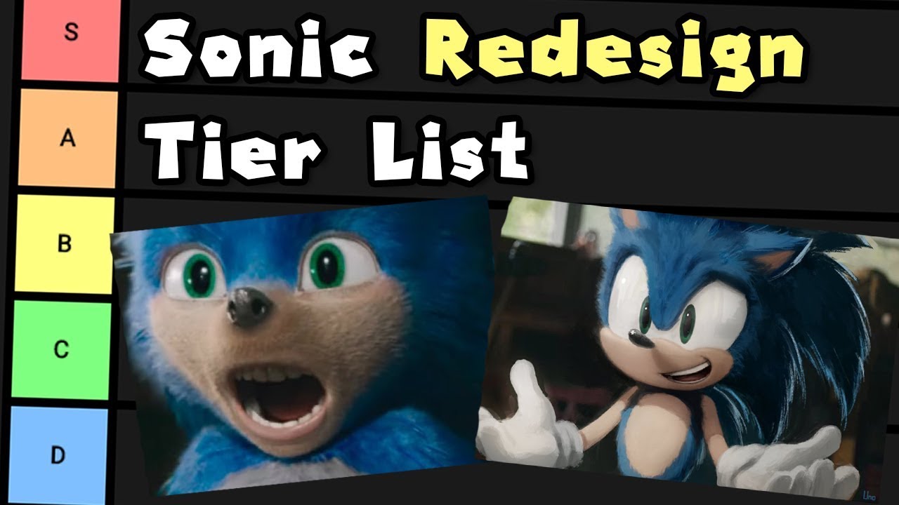 Sonic Redesign Tier List