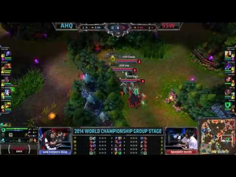 ♠ SEASON 4 ♠ || ahq e Sports vs Samsung White Game 2 Group A World Championship 2014 Day 3