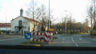 preview picture of video 'Driving towards former Wharton Barracks in Heilbronn Part 1 of 2 (like street view) 14.11.2010'