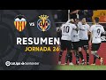 Resumen de Valencia CF vs Villarreal CF (2-1)