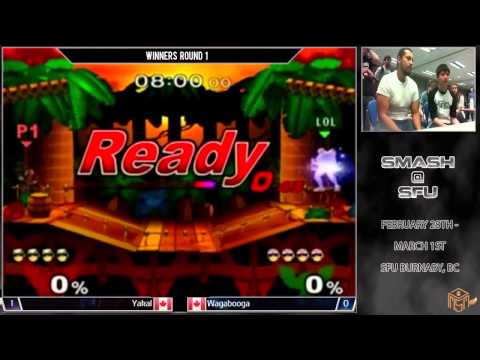 Smash @ SFU - Yakal (Black Falcon) vs. Wagabooga (Pink Falcon) - Winners Bracket - Melee