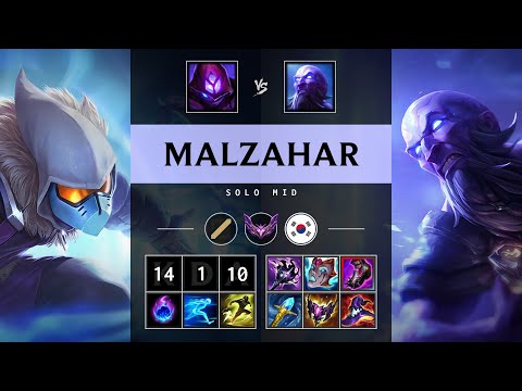 Malzahar Mid vs Ryze - KR Master Patch 25.17