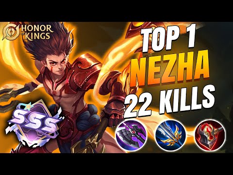 22 Kills!! Nezha ONE SHOT Build (TRY THIS NOW!) - Build Top 1 Nezha ~ HOK