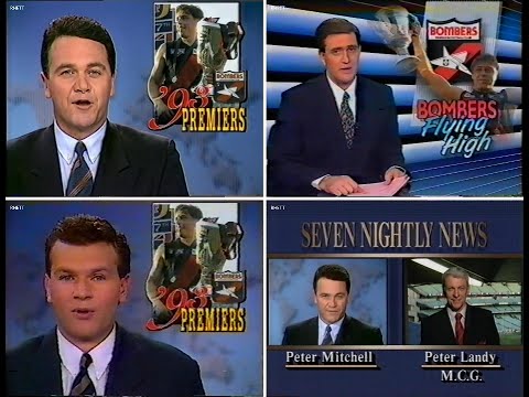 1993 Grand Final News reports Ch7 and Ch10.