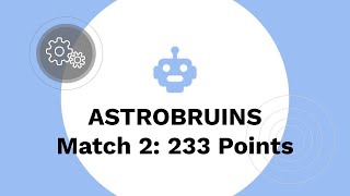 13217 AstroBruins FTC Ultimate Goal - NorCal Regional Qualifier Match #2 - 233 Points
