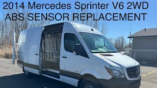 2014 Mercedes Sprinter REAR ABS SENSOR REPLACEMENT