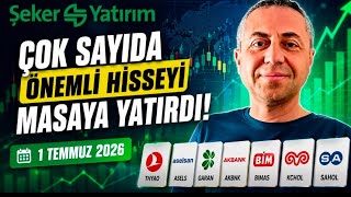 Şeker Yatırım Çok Sayıda Önemli Hisseyi Masaya Yatırdı 1 Temmuz 2026