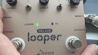 Video thumbnail for Deluxe Looper Guitar Effect Pedal Donner ★First Look ★ Review by Greg Kocis