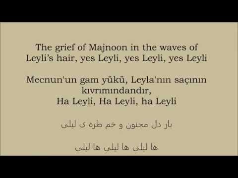 Mahsa Vahdat Ha Leyli - with Persian English and Turkish Lyrics