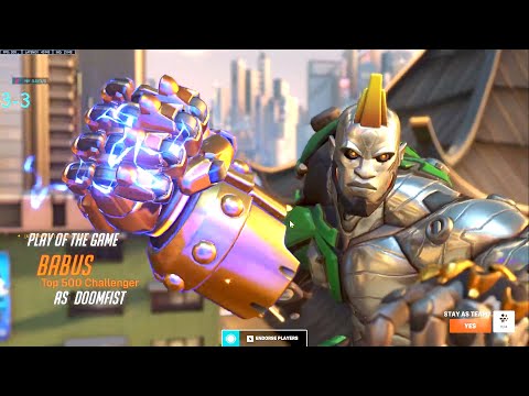 DANNEDD INSANE DOOMFIST! POTG! [ OVERWATCH 2 SEASON 2 TOP 500 ]