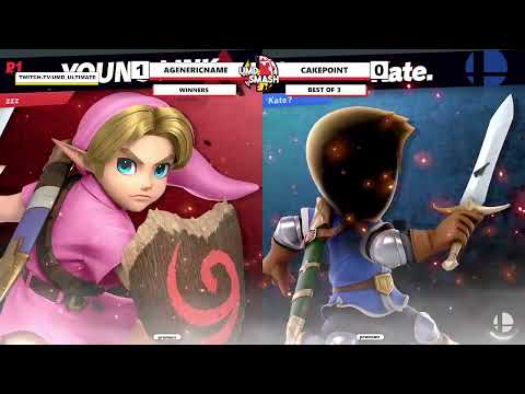 UMD Smash Fest 9/16 Winners Bracket - AGenericName (Young Link) Vs Cakepoint (Mii Swordfighter)