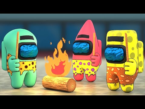 Sponge-Gar and Pat-tar in Among Us | FULL Animation